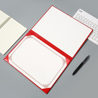 Carpeta Archivadora de PU con Palanca, Porta Diplomas y Certificados, Tamaño A4, Impresión Digital de Alta Calidad, Logotipo Estampado en Oro, Estilo Carpeta