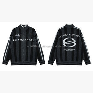 Nouveau Maillot de Football Décontracté Automne 2026 – Design Vintage à Lettres Jacquard Imprimées – Coupe Ample – Vêtements de Sport Homme Femme - Product Image 1