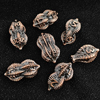 Juego de Dados Metálicos Únicos de Cthulhu Alien, Dados Poliédricos Sólidos con Forma de Cacahuete para DND, Regalo para Coleccionistas de Dungeons and Dragons