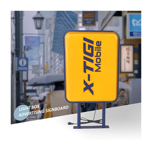 Khung nhôm màu bạc hoặc đen Hộp đèn quảng cáo có đèn <span class=keywords><strong>LED</strong></span> để trưng bày sản phẩm - Product Image 5