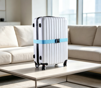 Sangle de bagage réglable en nylon et polyester durable, robuste, pour valise et sac à main, avec sangles croisées de sécurité pour le voyage
