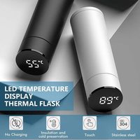 Mug Teh 500ml dengan Kontrol Suhu Pintar, Mug Ember Pintar, Botol Air Termos Flask