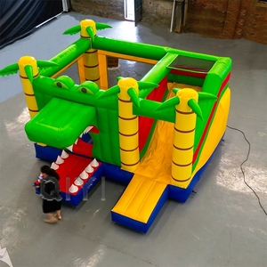 <span class=keywords><strong>Castillo</strong></span> Inflable de PVC de Alta Calidad, Tobogán Personalizado con Diseño de Cocodrilo, Casas de Brinco Inflables para Niños y Adultos - Product Image 2