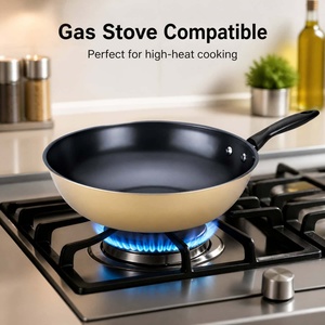 Ensemble de casseroles et d'ustensiles de cuisine antiadhésifs, ensemble de casseroles pratiques pour la cuisine à domicile, produit pour cuisinière à gaz et à induction, utilisation quotidienne - Product Image 6