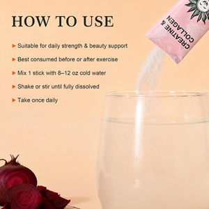 Private Label <strong>Creatine</strong>&amp;Collagen Powder Stick Pack OEM Customized Sports Nutrition <strong>Creatine</strong> protein powder 20 Pack - Product Image 6