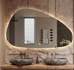 Miroir intelligent <span class=keywords><strong>LED</strong></span> créatif sans cadre, irrégulier et spécial, pour hôtel/maison/villa <span class=keywords><strong>de</strong></span> luxe - Product Image 1