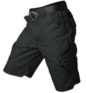 Pantalones cortos de senderismo de secado rápido impermeables para hombre, pantalones cortos de entrenamiento para correr con bolsillos con cremallera - Product Image 2