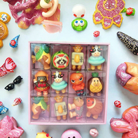 Jouets anti-stress sur le thème de la nourriture, collection de mini pendentifs, jouet souple à récupération lente, design mignon de dessin animé, unisexe, à partir de 14 ans