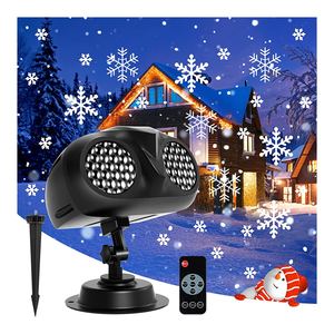 Christmas <b>Lights</b> Blizzard Owl Shape Binocular Remote Control Outdoor Lawn Projection Film Pattern Snowflake <b>Lights</b> Wholesale - Product Image 1
