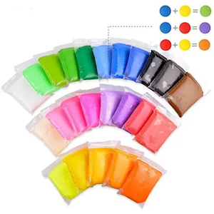 Argile ultra-légère faite à la main, 12, 24, 36 couleurs, argile à modeler et slime de sécurité, pâte à modeler DIY, jouets en gros pour enfants - Product Image 5