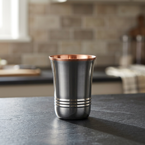 Vaso de cobre de doble pared con revestimiento de cobre, diseño minimalista para adultos, apto para lavavajillas. - Product Image 3