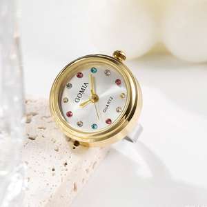 Reloj de anillo influyente Nuevo color diamante INS moda pequeño mini reloj de dedo los estudiantes pueden vivir anillos de reloj impermeables para mujeres - Product Image 2
