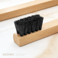 Lot de 15 brosses à poils doux multi-tailles de 20 cm avec manche naturel pour le nettoyage des bijoux, des canapés, des lits et de la maison, emballées individuellement