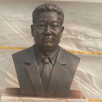 Patung Kepala Tokoh Sejarah Perunggu Kustom Seukuran Asli, Patung Memorial, Pencetakan Lilin Hilang, Patina Panas, Monumen