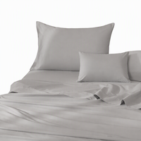 Ensemble de draps de lit en bambou 400TC, taille Queen, doux et écologiques