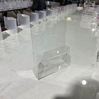 Présentoir de bureau en acrylique transparent pour brochures, épaisseur de panneau 3 mm, styles petit/grand/A5 moyen, rangement de documents