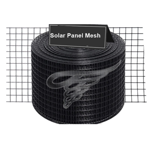 Vente en gros 6 pouces 1.5mm panneau <span class=keywords><strong>solaire</strong></span> maille oiseau noir PVC enduit galvanisé treillis métallique <span class=keywords><strong>Protection</strong></span> 100ft <span class=keywords><strong>solaire</strong></span> écureuil barrière maille - Product Image 1