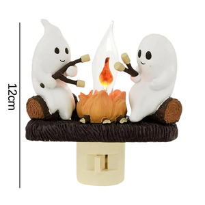 Bonfire Flickering Night Light Bonfire Halloween Night Light 3D <b>LED</b> Small Simulation Bonfire <b>Star</b> Night Light - Product Image 1