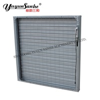Nouvelles volets de ventilation électriques pour fenêtre, entrée d'air, moteur 24V DC, acier galvanisé, ouverture manuelle/automatique, pour poulailler 1