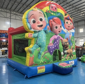 ปราสาทเป่าลม<span class=keywords><strong>รูป</strong></span>แตงโมใหม่น่ารักสำหรับเด็กบ้านกระโดดเช่าเชิงพาณิชย์บ้านเด้ง COCO ขนาด5x4เมตร - Product Image 2