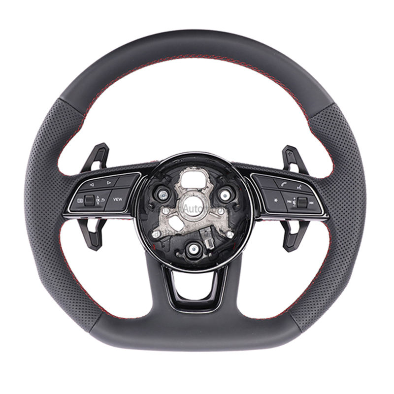 Leather+red stitching