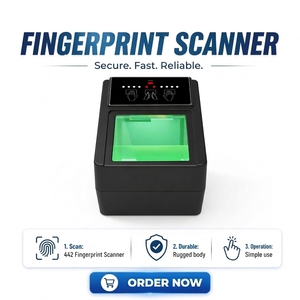 Scanner di Impronte Digitali Biometrico USB PIV FBI 442 da 500 DPI per Controllo Frontaliero e Difesa Nazionale - Collezione Palm Print - Product Image 1