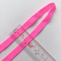 Bande élastique plate tricotée en nylon et élasthanne côtelée douce de 10 mm pour la couture de sous-vêtements et de ceintures