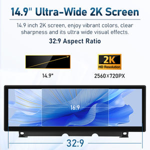 Lecteur multimédia vidéo GPS de voiture STWEI 14,9 pouces pour Série 7 F01 F02 F04, stéréo 4G WiFi Carplay Android Auto Navigation Head - Product Image 5