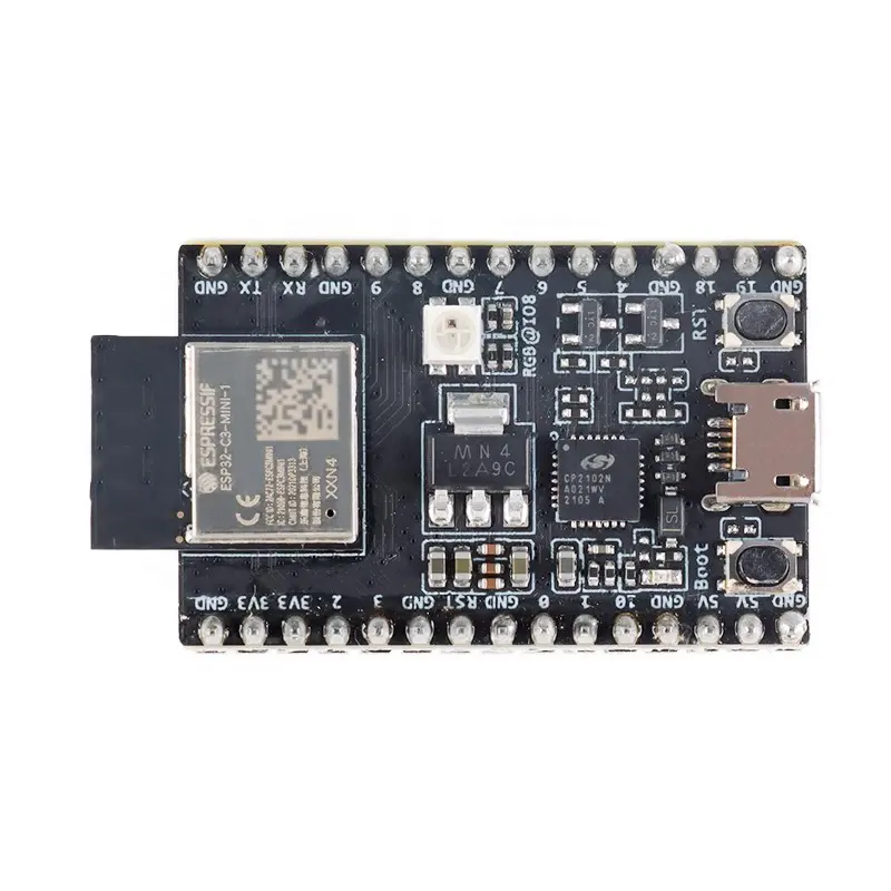 Modul papan pengembangan DevKitM-1 ESP32-C3 dilengkapi dengan modul MINI-1 ESP32-C3 CHIP BOM IC IBGT PCB MCU JST