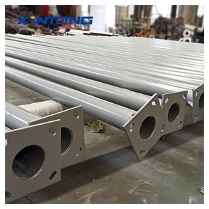XINTONG Poteaux de réverbère ronds en acier galvanisé 6m 8m 10m 12m Prix du lampadaire <span class=keywords><strong>extérieur</strong></span> - Product Image 6