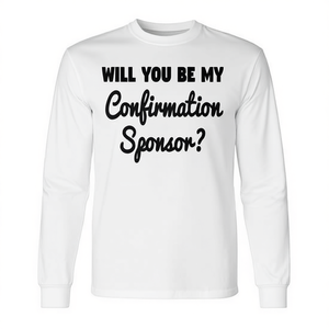 ¿Serás mi patrón de Confirmación? Camiseta de manga larga, regalo de propuesta - Product Image 2