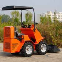 Mini-chargeuse compacte sur pneus 1.5T CE EPA Euro V, robuste, diesel, pour démolition intérieure, en stock usine, livraison gratuite