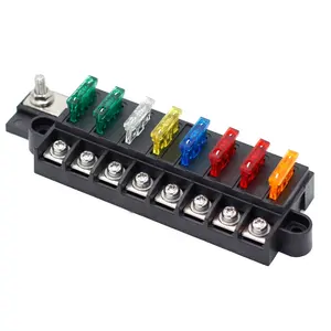 12v 8 דרך fuse תיבת מים אוטומטי ימית atc/atc להב בלוק מחזיק בלוק עם העטיפה המעגל בורג רכבת