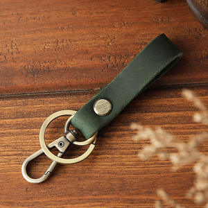 Llavero de Cuero Auténtico de Grano Completo Crazy Horse, Recuerdo Turístico, Colorido, de Lujo - Product Image 4