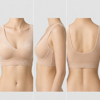 Soutien-gorge sans armatures à bonnets fixes, sans coutures, en dentelle tricotée, bretelles réglables, bonnet 3/4, chaud, 5 couleurs, tailles régulières et grandes tailles pour adultes
