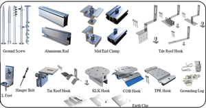 ระบบแผงเซลล์แสงอาทิตย์แบบโมดูลาร์สำหรับติดตั้งพลังงานแสงอาทิตย์บนหลังคาแบบแบน - Product Image 2