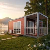 Casa Contenedor Prefabricada de Ensamblaje Rápido con Conexión por Pernos, Cabaña Modular Reciclable, Módulo Móvil para Oficina Temporal en Obra