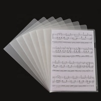 Pages transparentes pour dossiers A4 en plastique, sac à documents en forme de L, dossier d'impression, Clip pour one Page