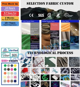 OEM Alta Qualidade Moletom Pesado Streetwear Unissex Algodão e Poliéster 400gsm Tamanhos Grandes Personalizados - Product Image 3