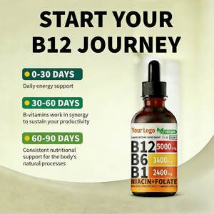 Gotas de <span class=keywords><strong>Complejo</strong></span> Vitamínico <span class=keywords><strong>B</strong></span> Personalizadas, Fabricante OEM GMP, Marca Privada, Gotas Líquidas de Vitaminas <span class=keywords><strong>B</strong></span>, Apoyo al Metabolismo Energético, Gotas Herbales - Product Image 2