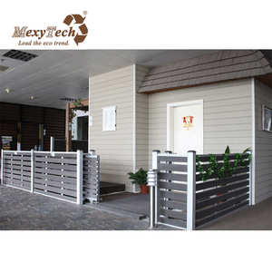Personnalisé 6 pieds de haut jardin WPC clôture porte extérieure en bois composite porte gaufré surface traitée sous pression Nature modélisation 3D - Product Image 3