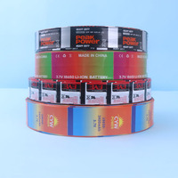 Étiquette thermorétractable personnalisée en PVC PET pour l'emballage des cellules de batterie au lithium 18650 21700