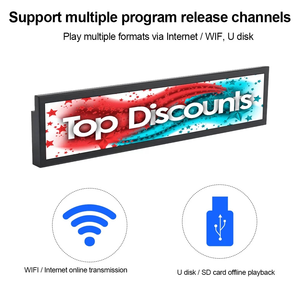 Siêu thị siêu dải rộng Kệ cạnh quảng cáo kỹ thuật số biển màn hình loại kéo dài thanh Màn hình hiển thị <span class=keywords><strong>LCD</strong></span> - Product Image 4