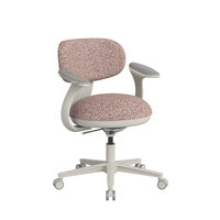 Chaise de bureau ergonomique pivotante avec réglage en hauteur et roulettes pour la maison, le bureau, la chambre et l'étude