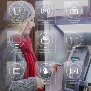 Machine de dépôt de fonds automatique avec écran tactile interactif, guichet automatique de paiement - Product Image 6