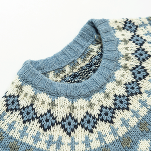 AiNear Vente en gros de chandails tricotés en coton et en laine pour hommes nordiques norvégiens et nordiques avec logo personnalisé Oem & Odm à manches longues et col ras du cou - Product Image 2