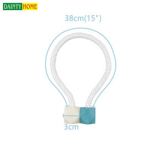 Embrasses à rideaux magnétiques, 20 pièces, décoration pour la maison, avec boules en Polyester, crochets, 1 pièce - Product Image 3