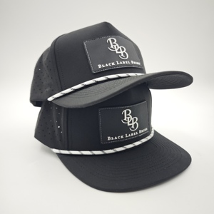 Casquette de golf 5 panneaux en gros, patch en cuir personnalisé, faible MOQ, directement de l'usine OEM, approvisionnement fiable, en sergé de coton durable - Product Image 3