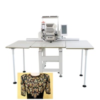 Machine à broder les perles informatisée multi-usage une tête 9 12 15 aiguilles sequins cordage dispositif de découpe laser