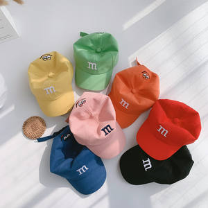 Hete Verkoop Katoenen Kinderen Letter M 0-3 Jaar Oude Baseballpet Custom Logo <span class=keywords><strong>Kids</strong></span> Honkbalhoed - Product Image 4